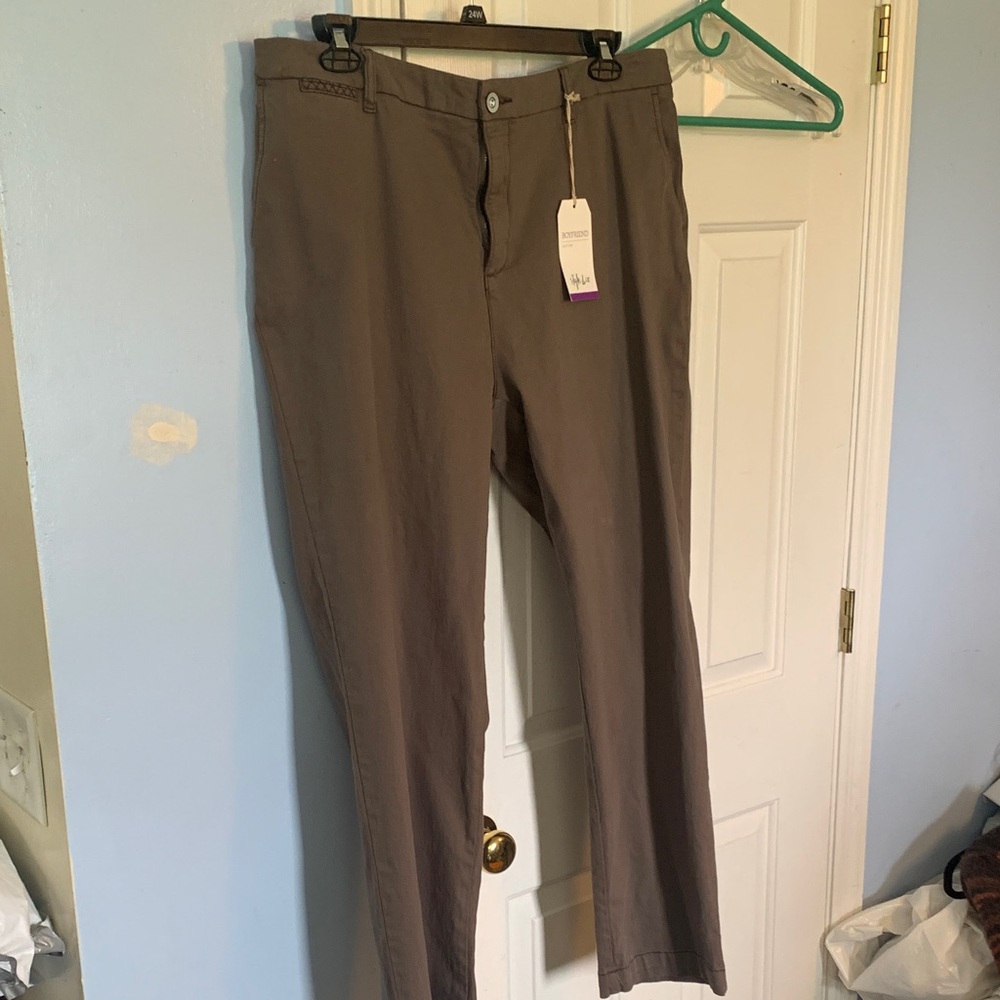 Style & Co. Women's 20W Brown Trousers